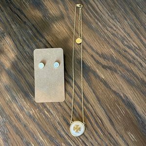 Tory Burch Necklace & Earring Set